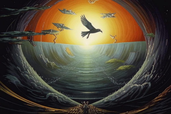 «пространство как море смеркается книзу...»