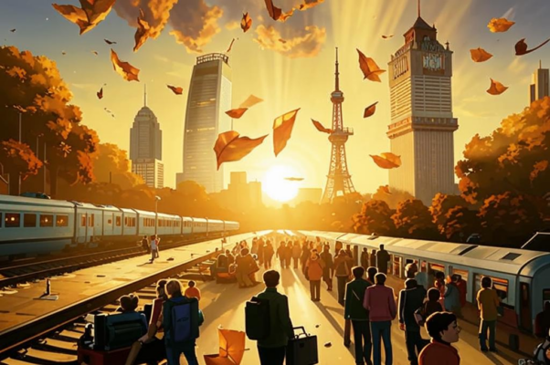 «толпа не знала времени отъезда...»