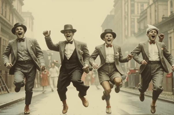 «Две ноги на трех ногах...»