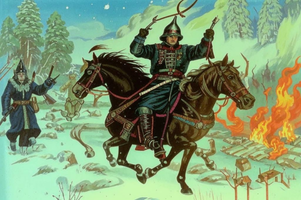 «За лесами за зимними…»