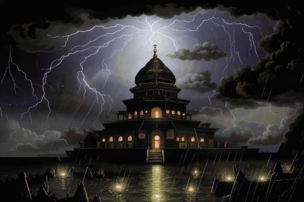 В грозу («Такое удушье стояло в ночи…»)