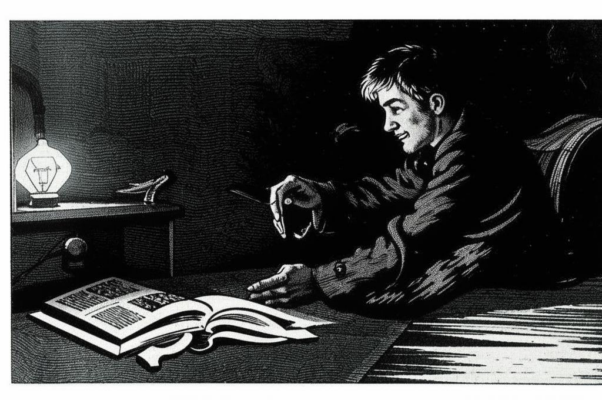 «и на пол журнал отложить...»