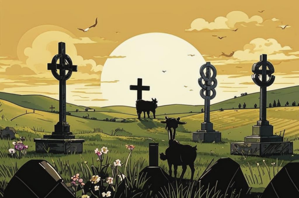 «На окраине кладбища, где начинается поле...»