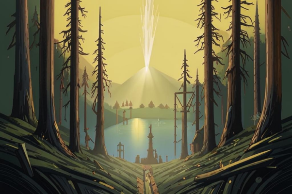 Сосны срубленные