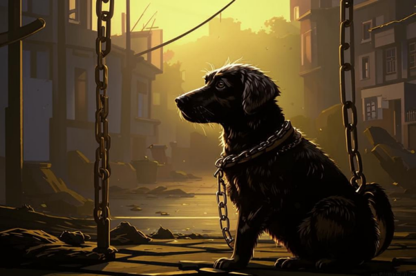 Пес («Вот он лежит, поджавши лапы…»)