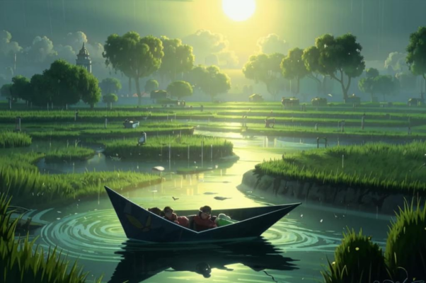 «Мне снилось — мы плывем по рисовым полям...»