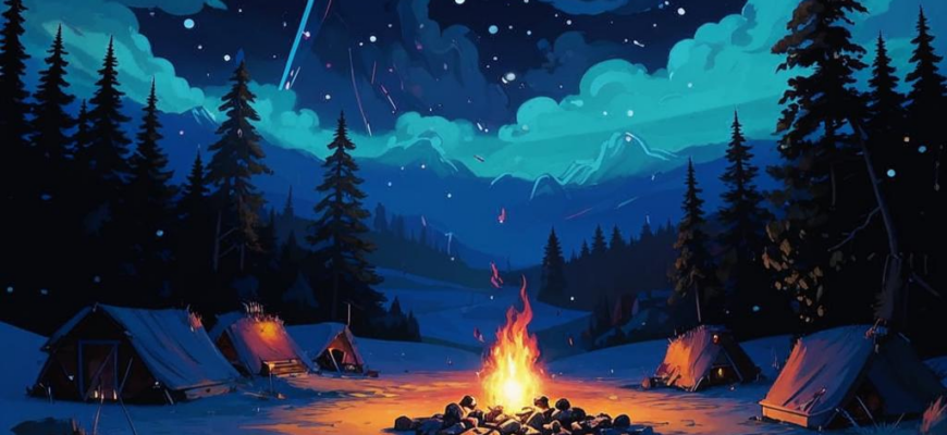 «Костры и звезды. Синий свет...»