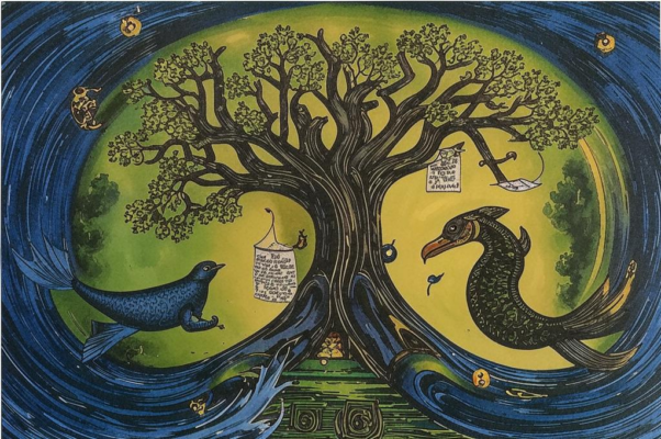 Колодец-дуб