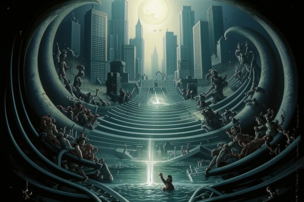 Искушение («Воронкой лестница кружится…»)