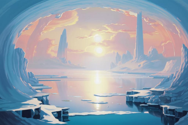 «В граненой проруби, в крутых отрезах льда...»