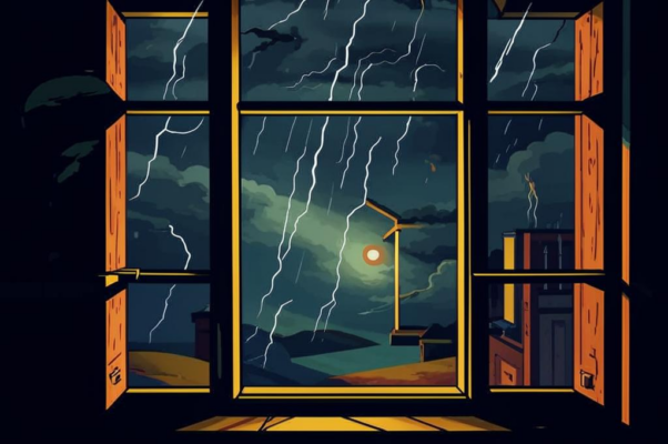 Воспоминанье о мытье головы в грозу