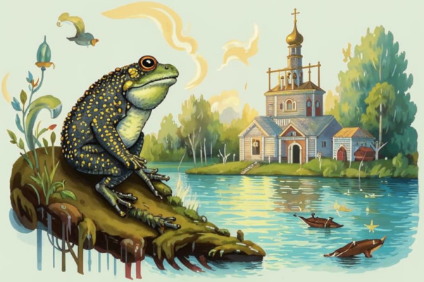 Пейзаж («Пылилась Кинешма у но…»)