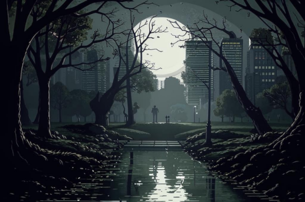 Достоевский и Плещеев в Павловском парке