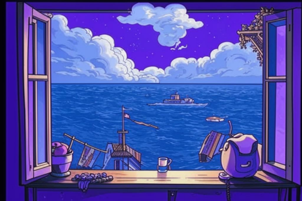 «Окном охвачены лиловые хребты...»