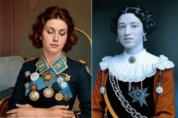 Пушкин целует руку Александрову