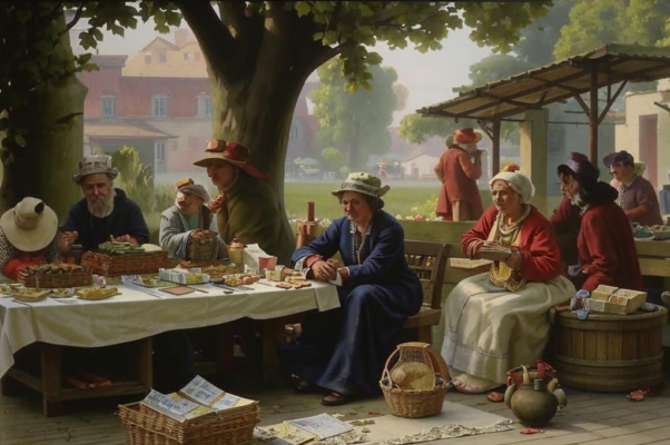 «Как тускло он сияет — летний рынок...»