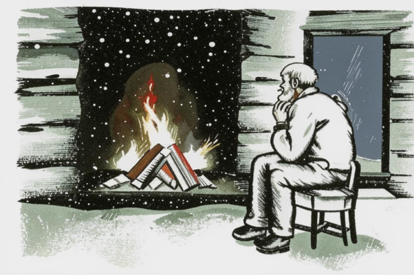 «И опять мы печку топим...»