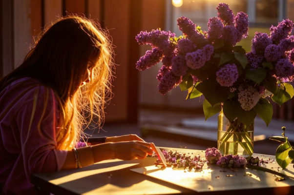 «Срезала девушка сирень...»