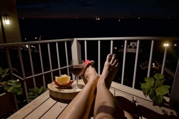 «На палубе балконной, на циновках...»