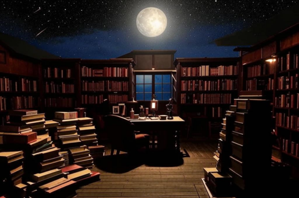 У окна («Ночь.  Два часа.  Напротив ― черный до…»)