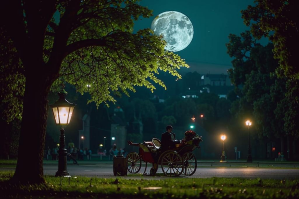 «Грустным вечером за городом распыленным...»
