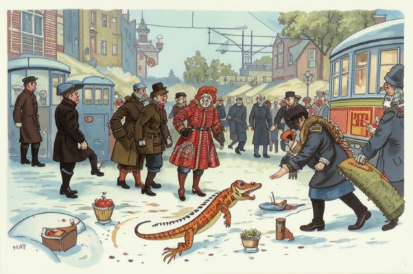 «Когда завтра трамвай вышмыгнет, как колоссальная ящерица...»