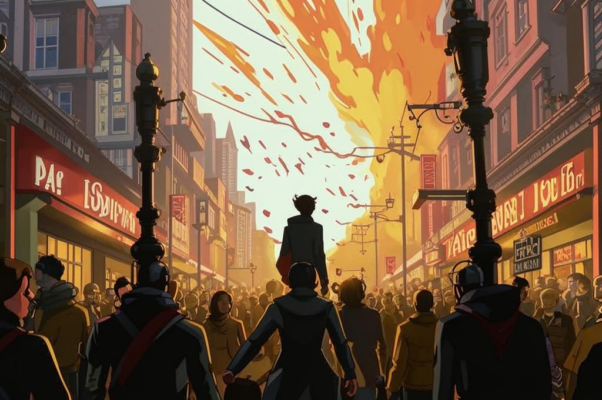 «Прикрепил кнопками свою ярость к столбу....»