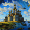 Москва («Синью, звоном, златом налитая…»)
