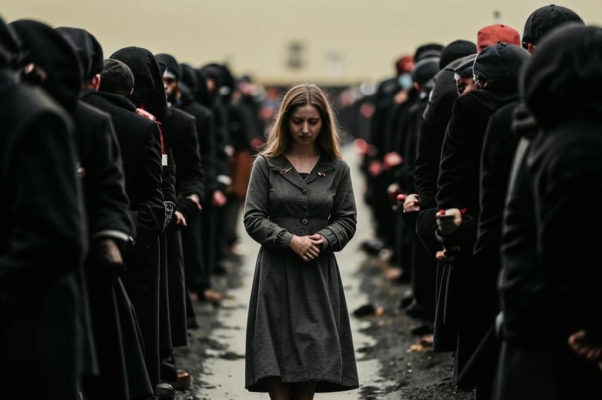 «Она проходила сгорбленно...»