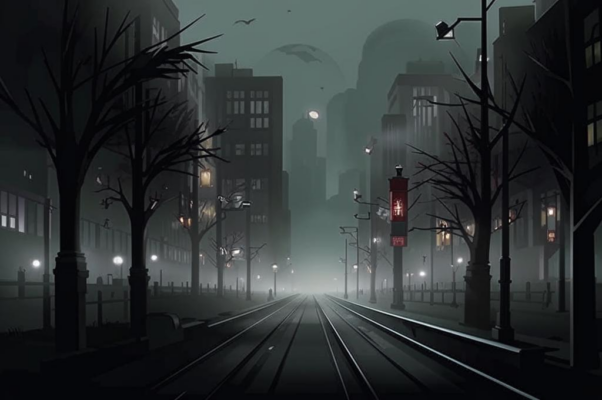 Ночью («Немели стекла.  Город спал…»)