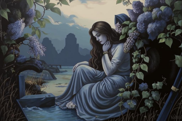 На кладбище («Где ветви склонила уныл…»)