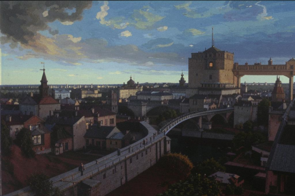 Белая ночь («Стелется над городом спящим…»)