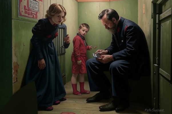 Прощание («Было грустно наше прощанье и оставило жгучие ранки. Вечно помнятся ― утро в тумане и грязный коридор в охранке ― такой облезлый, серый и длинный. Какой-то противный запах, лица, затянутые паутиной, и руки, как поганые лапы…»)