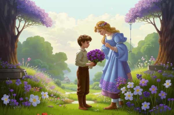 Баллада («Поднес фиалки даме паж …»)