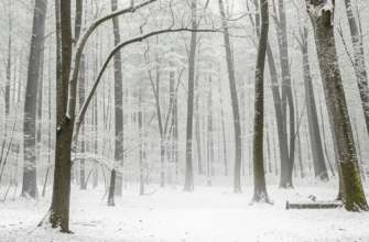 Лес («Стынет лес под саваном холодным…»)