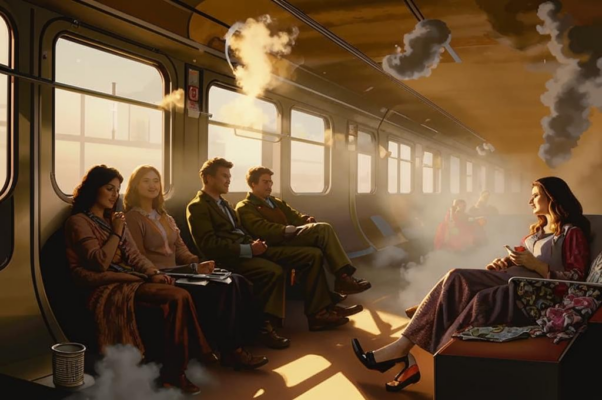 «В вагоне надымлено. Медная мелочь...»