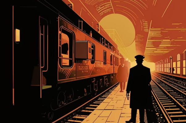 На вокзале («Истерический кондуктора свисток, поезда ушедшего красный огонек, впопыхах пожатая милая рука и ― веригами одевшая тоска…»)