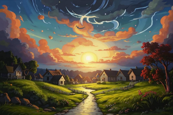 В деревне («Как-то привольней дышать мне под этим живительным небом…»)