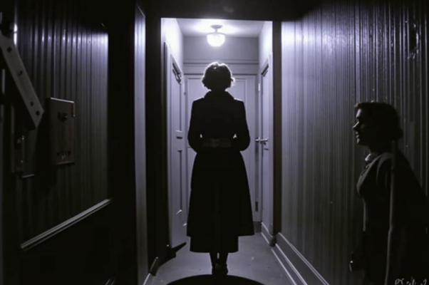 Соседка («Соседка, слышу я, встает…»)