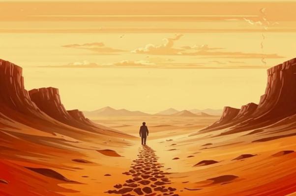 Пустыня («Проснулся я ― вокруг меня пустын…»)