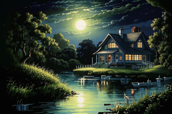 «Вблизи лесов и нив у ветреной речонки...»