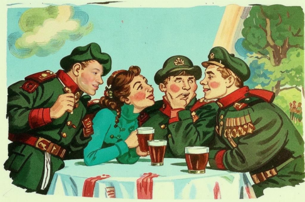 В пивной