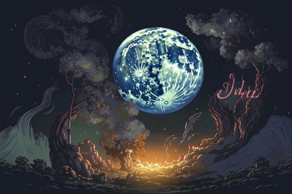 Лунная ночь («Светло горит серебряный пожар…»)