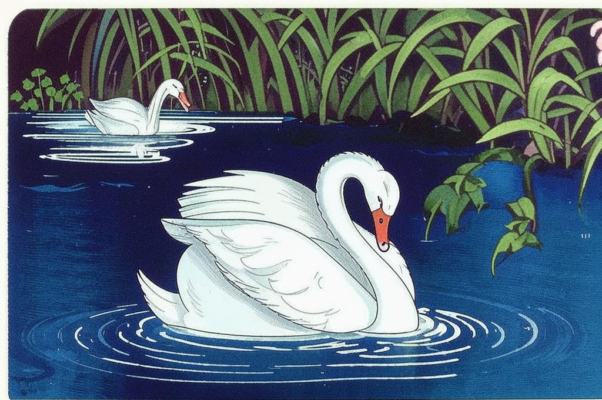 Лебедь и гусь