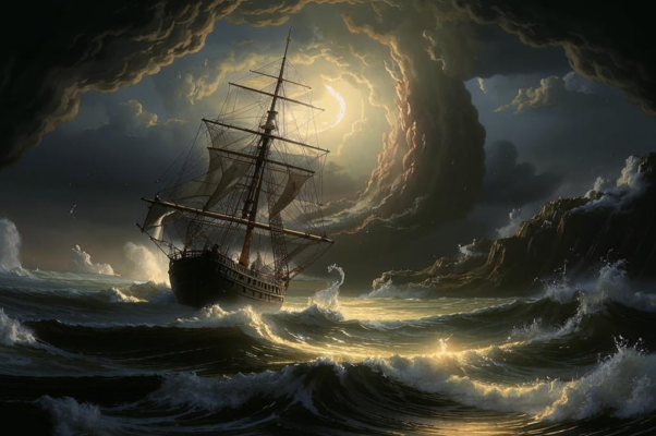 Маяк («Меж морем и небом, на горной вершине…»)