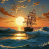 Море («Струится и блещет, светло, как хрусталь…»)