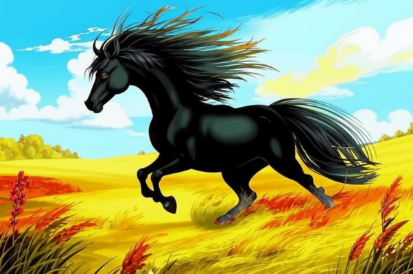 Конь («Жадно, весело он дыше…»)