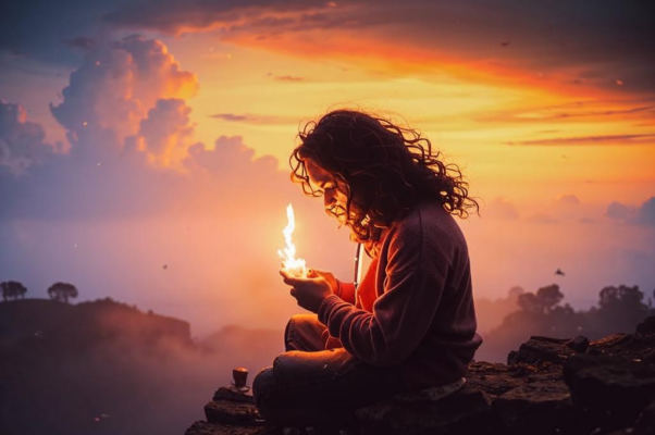 Видение («Вчера, как сумраки по неб…»)