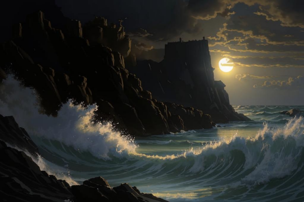 В бурю («Глухою полночью стоя…»)