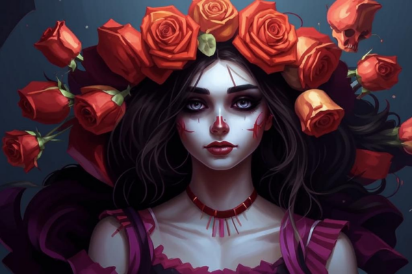 Пляска смерти («С большим букетом роз, горда, надушена…»)